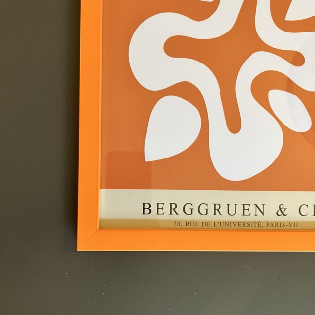 Orange træramme